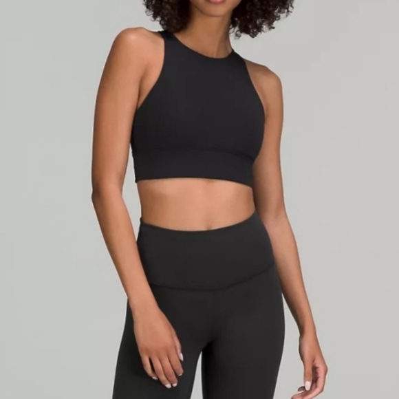lululemon athletica Other - Lululemon high neck energy longline bra black size dot 4 women sports athletic